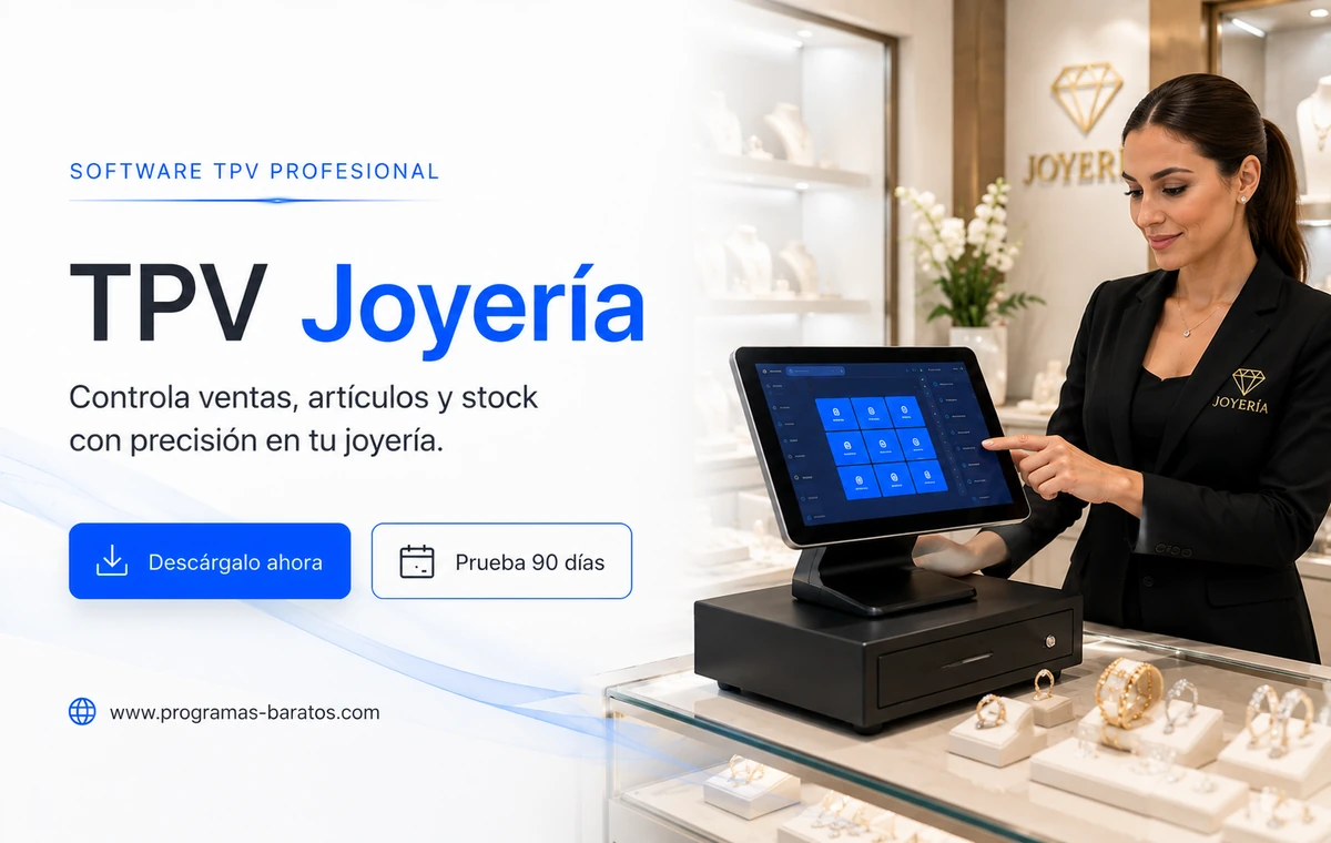TPV para Joyería y Relojería: software de gestión para venta, stock y reparaciones